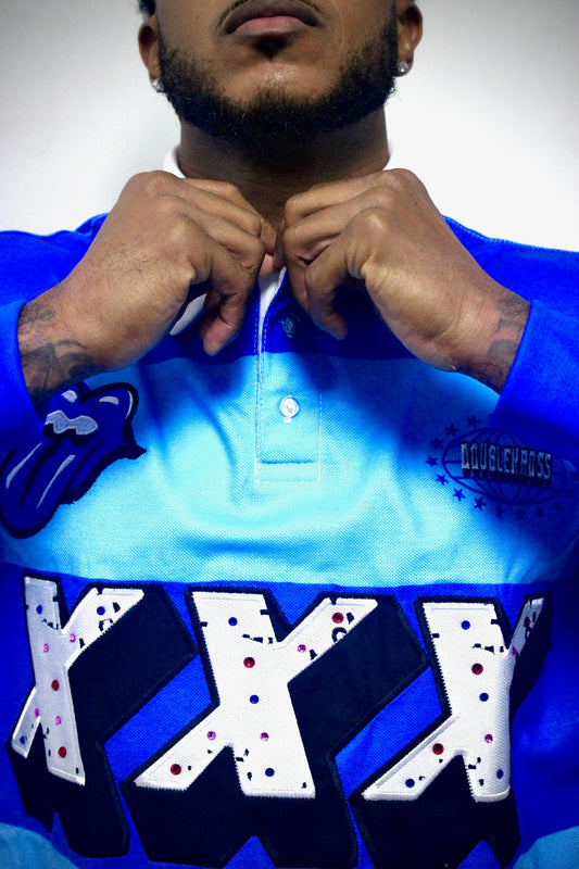 Sex Sells Rugby Polo Longsleeve Blue