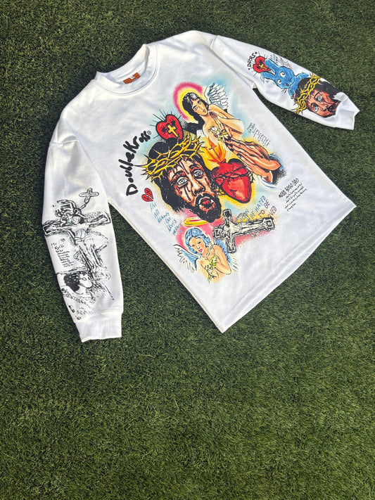 Jesus & the Rabbit Longsleeve Tshirt